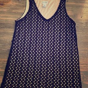 Lace black and white maternity tunic